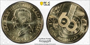 2025 $1 60 Years of the RAM AlBr Envelope Privy MS68