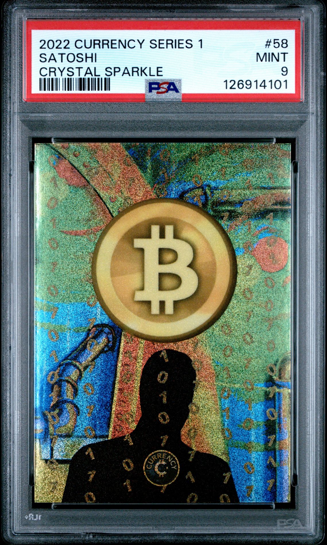 2022 CARDSMITHS CURRENCY SERIES 1 Sparkle #58 Satoshi front