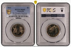 2012 $1 Sir Douglas Mawson MS65