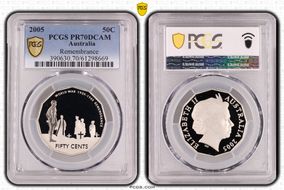 2005 50C Remembrance PR70DCAM