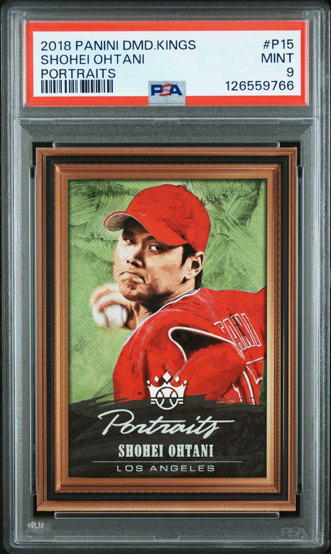 2018 Panini Diamond Kings Portraits Shohei Ohtani #P15 (Portraits) Mint 9 front