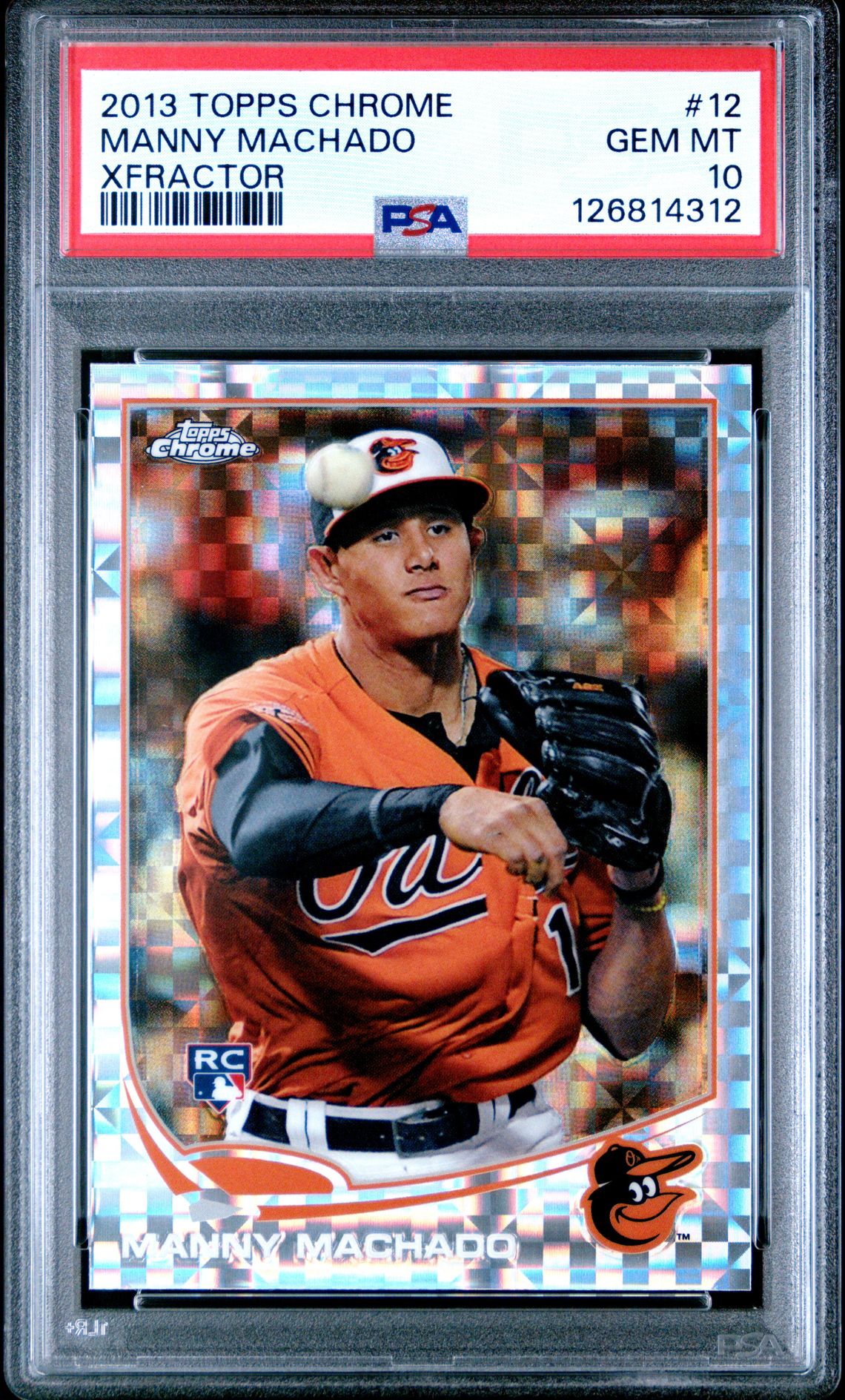 2013 Topps TOPPS CHROME XFRACTOR #12 Manny Machado front