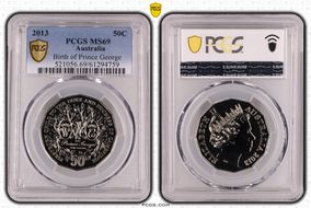 2013 50C Birth of Prince George MS69