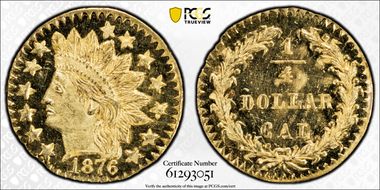 1876 G25C BG-879 MS66PL