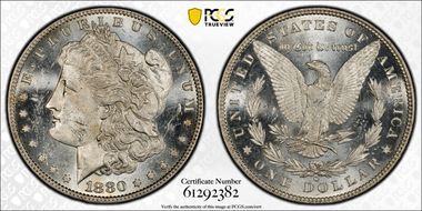 1880/79-O $1 MS62PL