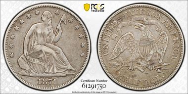 1871 50C VF35