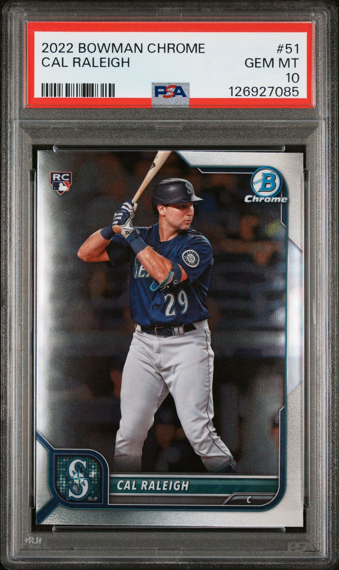 2022 Bowman BOWMAN CHROME #51 Cal Raleigh front