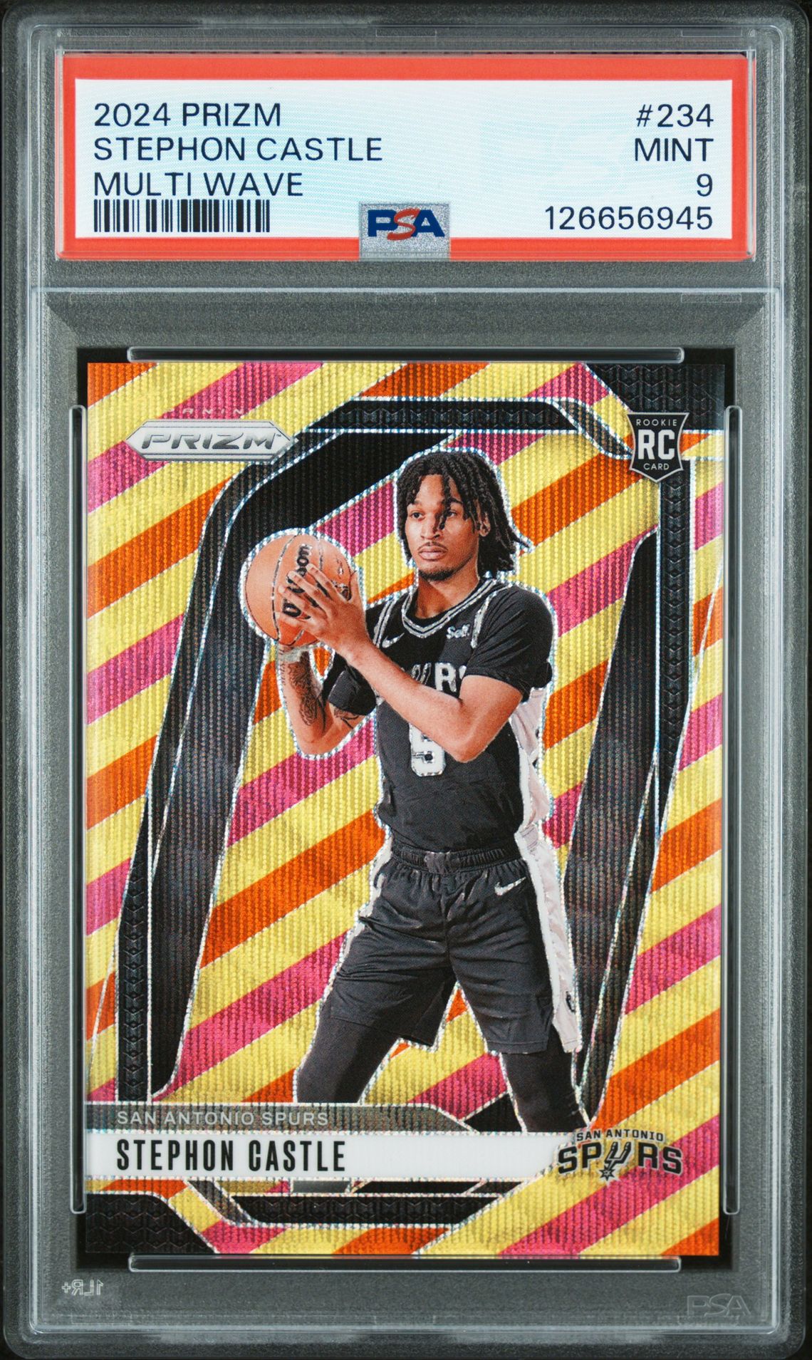 2024 Panini Prizm Stephon Castle #234 (Multi Wave) Mint 9 front