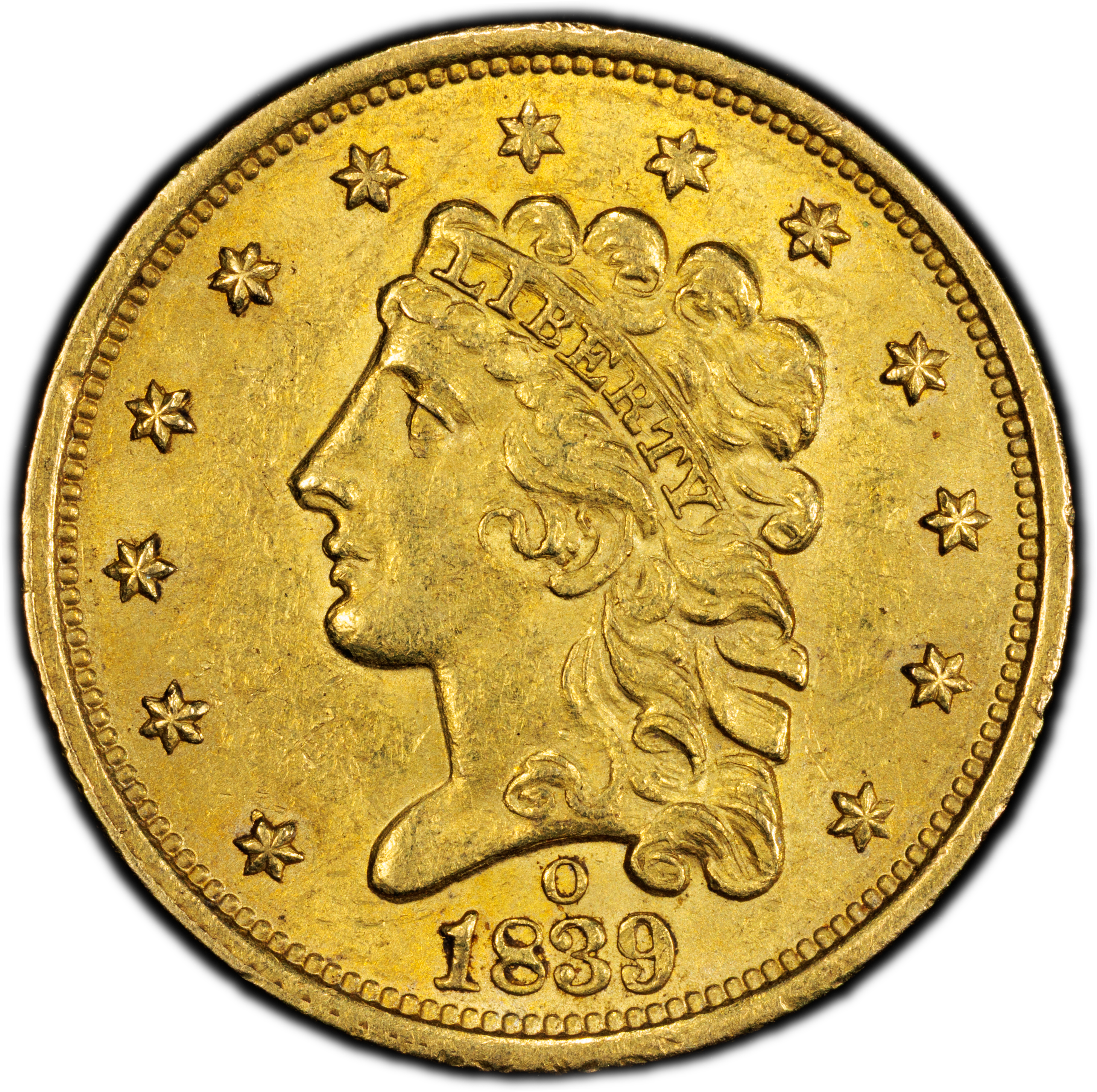 1839-O $2 1/2 MS