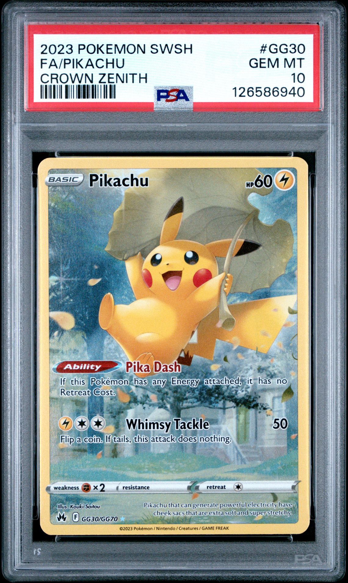 2023 Pokemon #GG30 Fa/Pikachu front