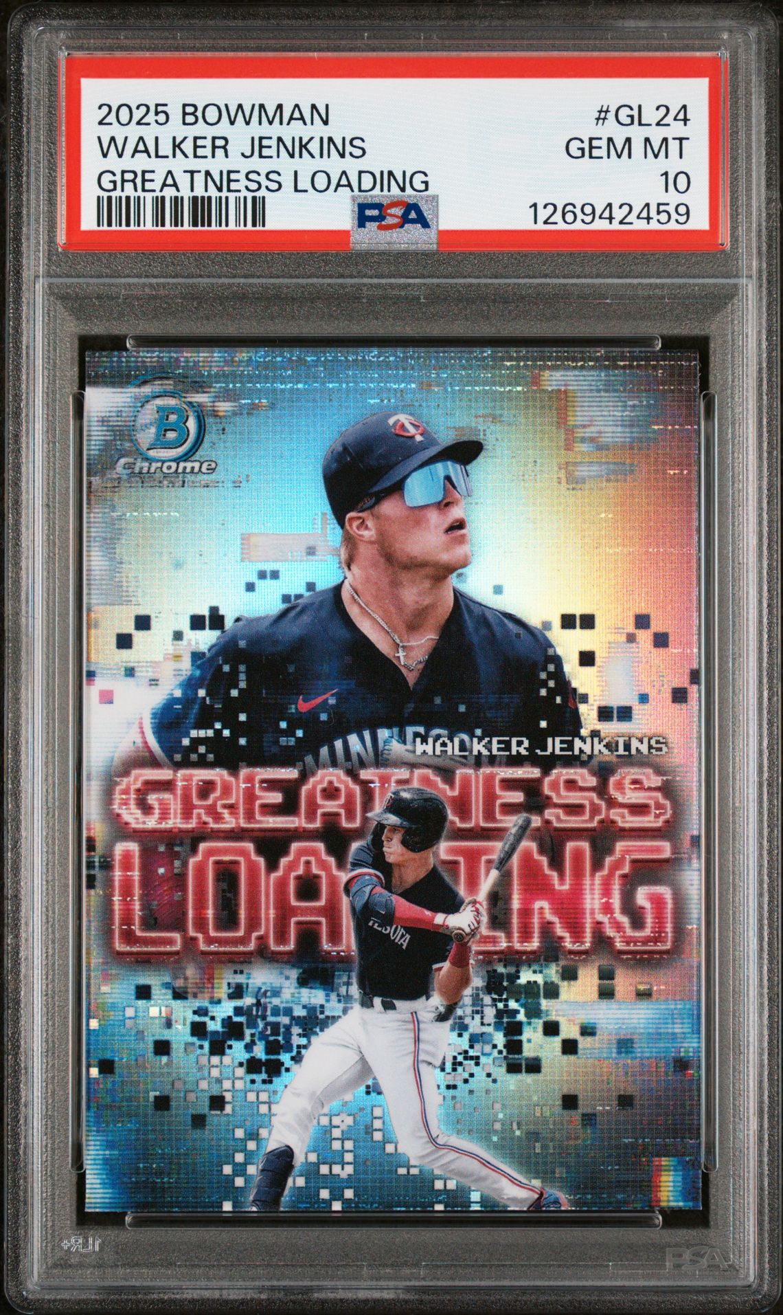 2025 Bowman Greatness Loading Walker Jenkins #Gl24 Gem Mt 10 front