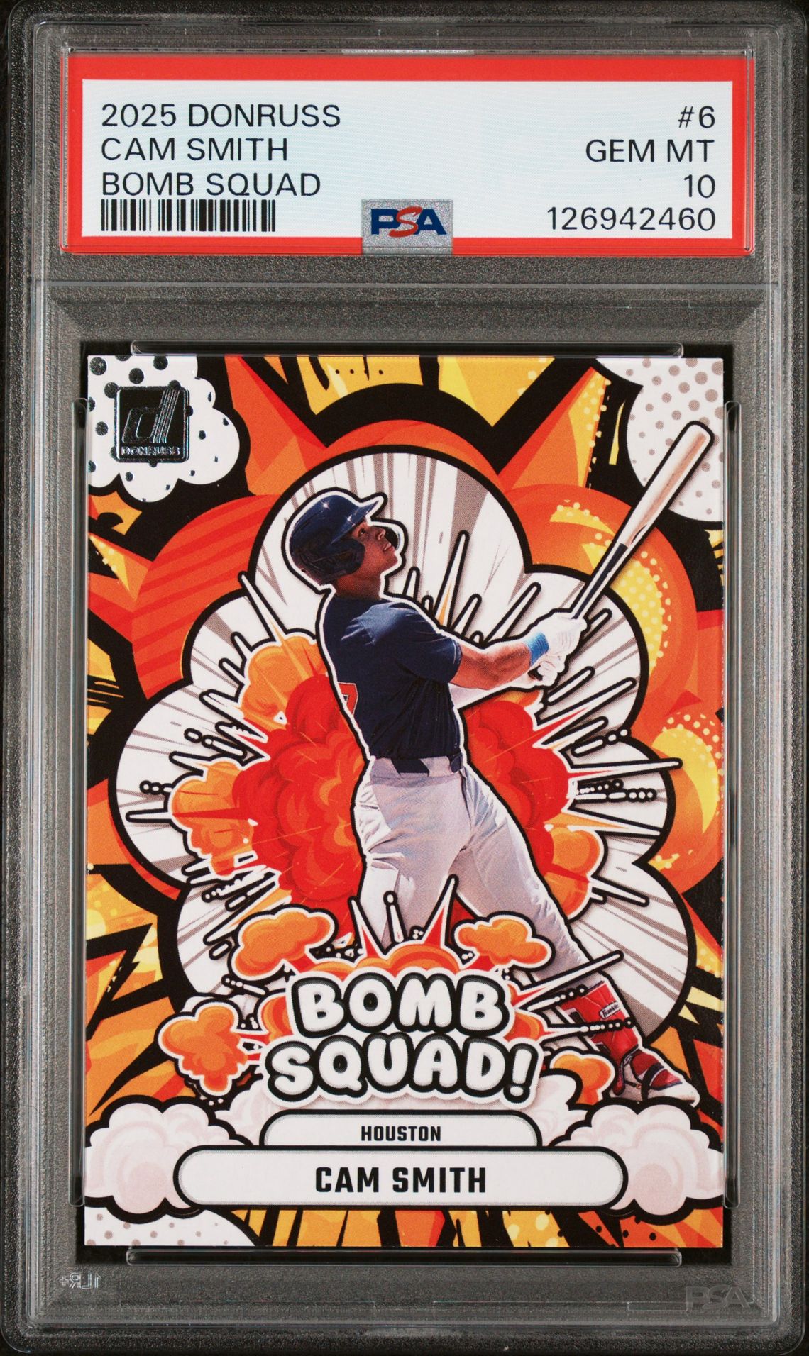 2025 Panini Donruss Bomb Squad Cam Smith #6 Gem Mt 10 front