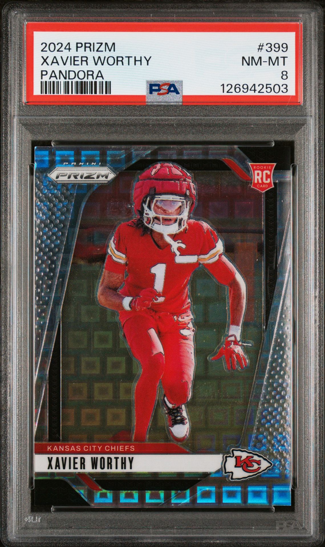 2024 Panini Prizm Xavier Worthy #399 (Pandora) Nm-Mt 8 front