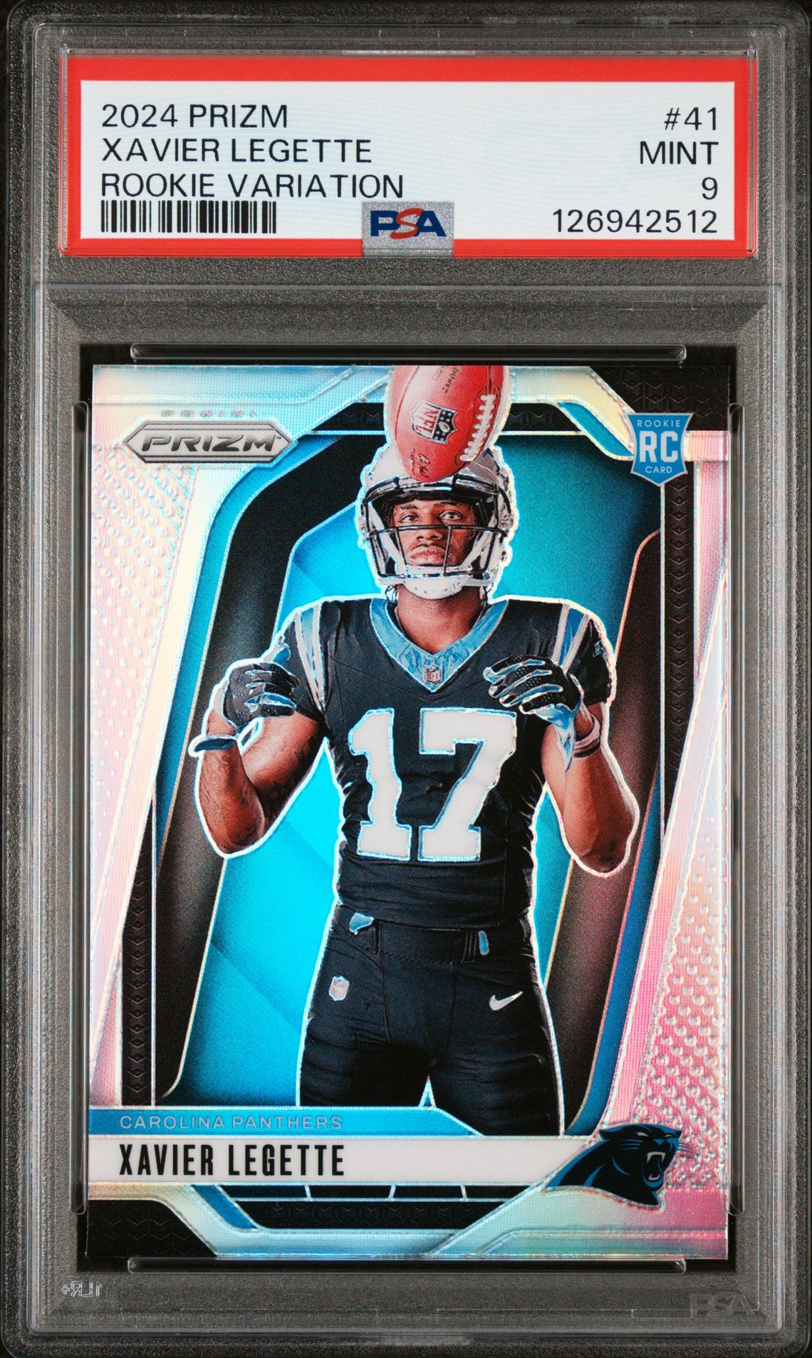 2024 Panini Prizm Rookie Variation Xavier Legette #41 Mint 9 front