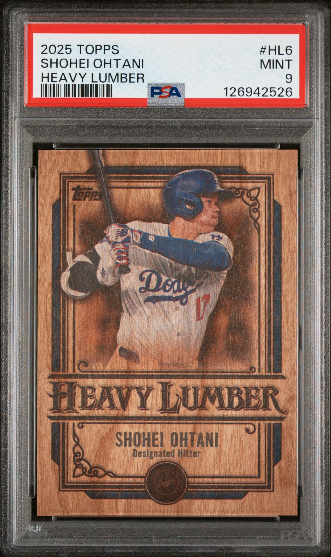 2025 Topps Heavy Lumber Shohei Ohtani #Hl6 Mint 9 front