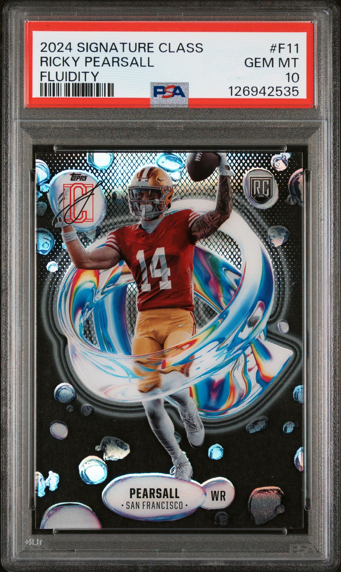 2024 Topps Signature Class Fluidity Ricky Pearsall #F11 Gem Mt 10 front