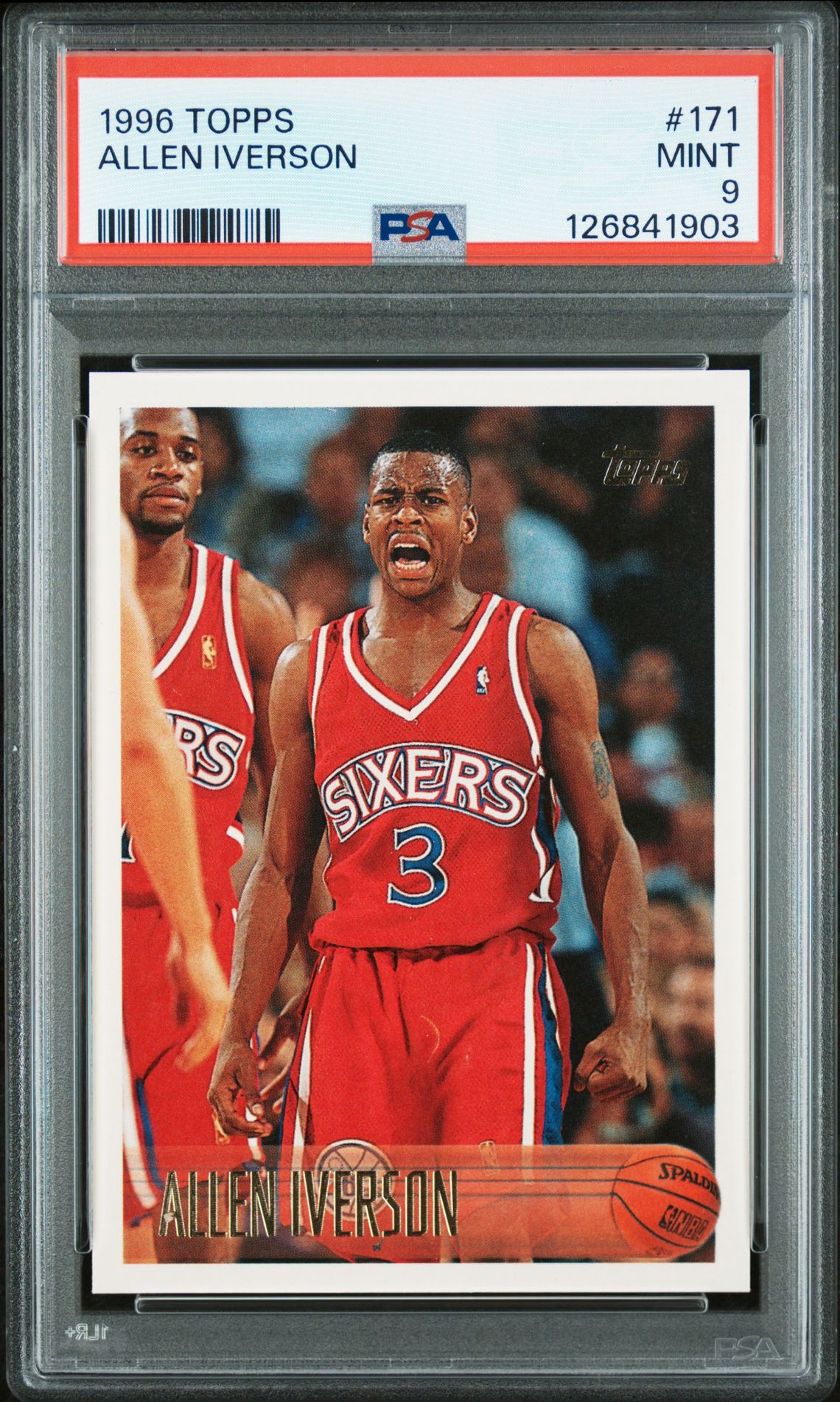 1996 Topps Allen Iverson #171 Mint 9 front