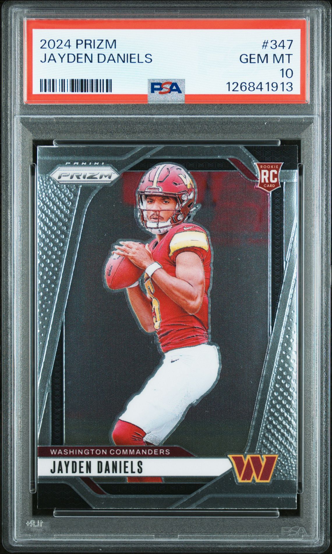 2024 Panini Prizm Jayden Daniels #347 Gem Mt 10 front