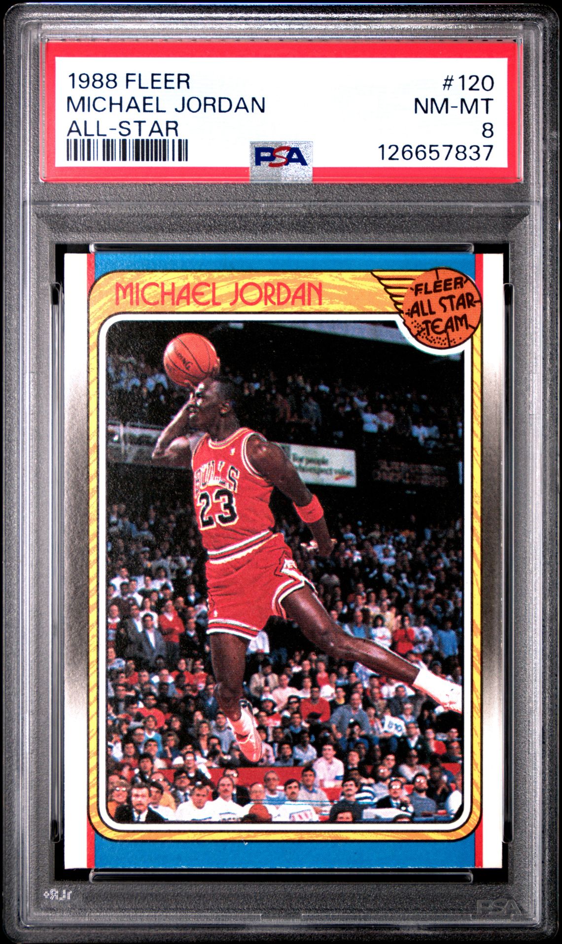 1988 Fleer Michael Jordan #120 (All-Star) Nm-Mt 8 front