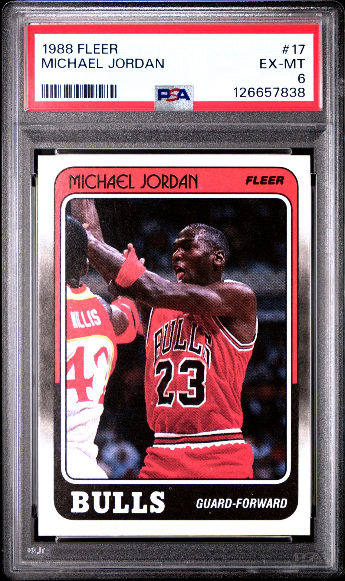 1988 Fleer Michael Jordan #17 Ex-Mt 6 front