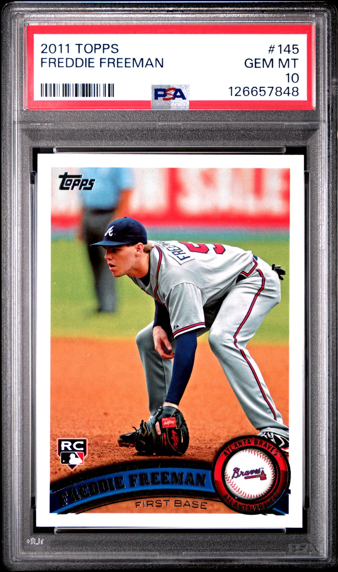 2011 Topps Freddie Freeman #145 Gem Mt 10 front
