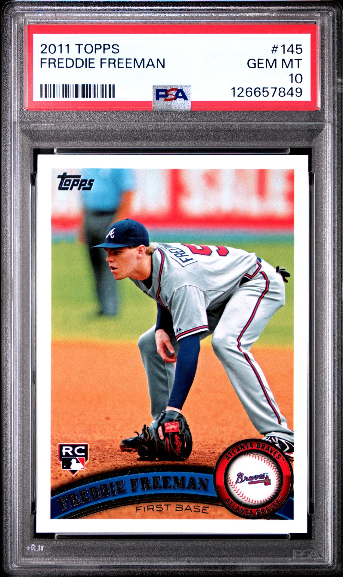2011 Topps Freddie Freeman #145 Gem Mt 10 front