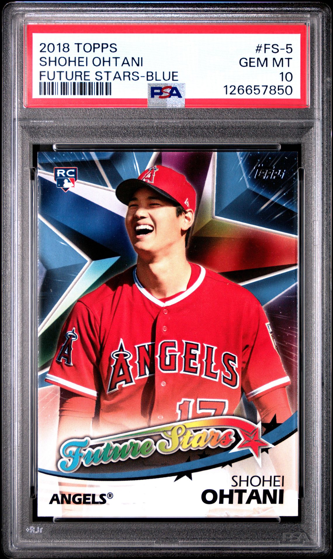 2018 Topps Future Stars Shohei Ohtani #Fs-5 (Future Stars-Blue) Gem Mt 10 front