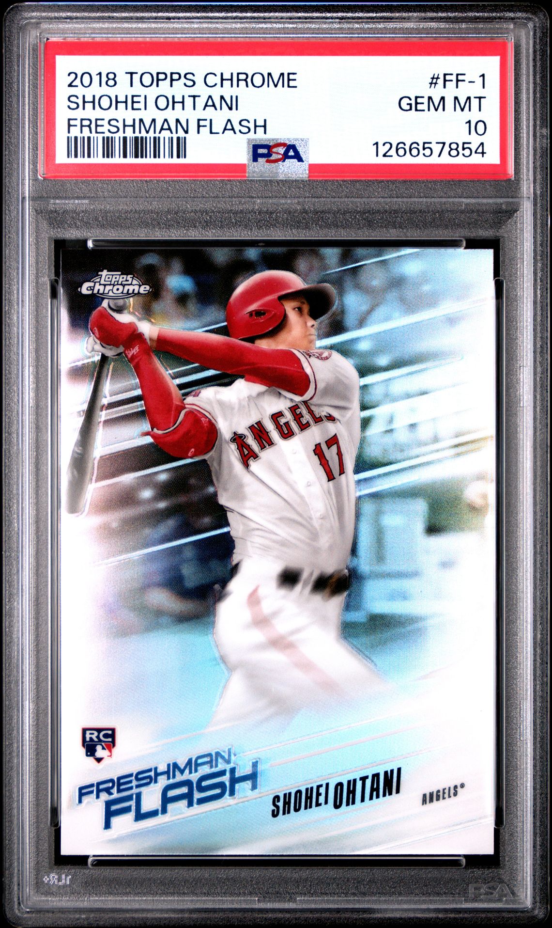 2018 Topps Chrome Freshman Flash Shohei Ohtani #Ff-1 (Freshman Flash) Gem Mt 10 front