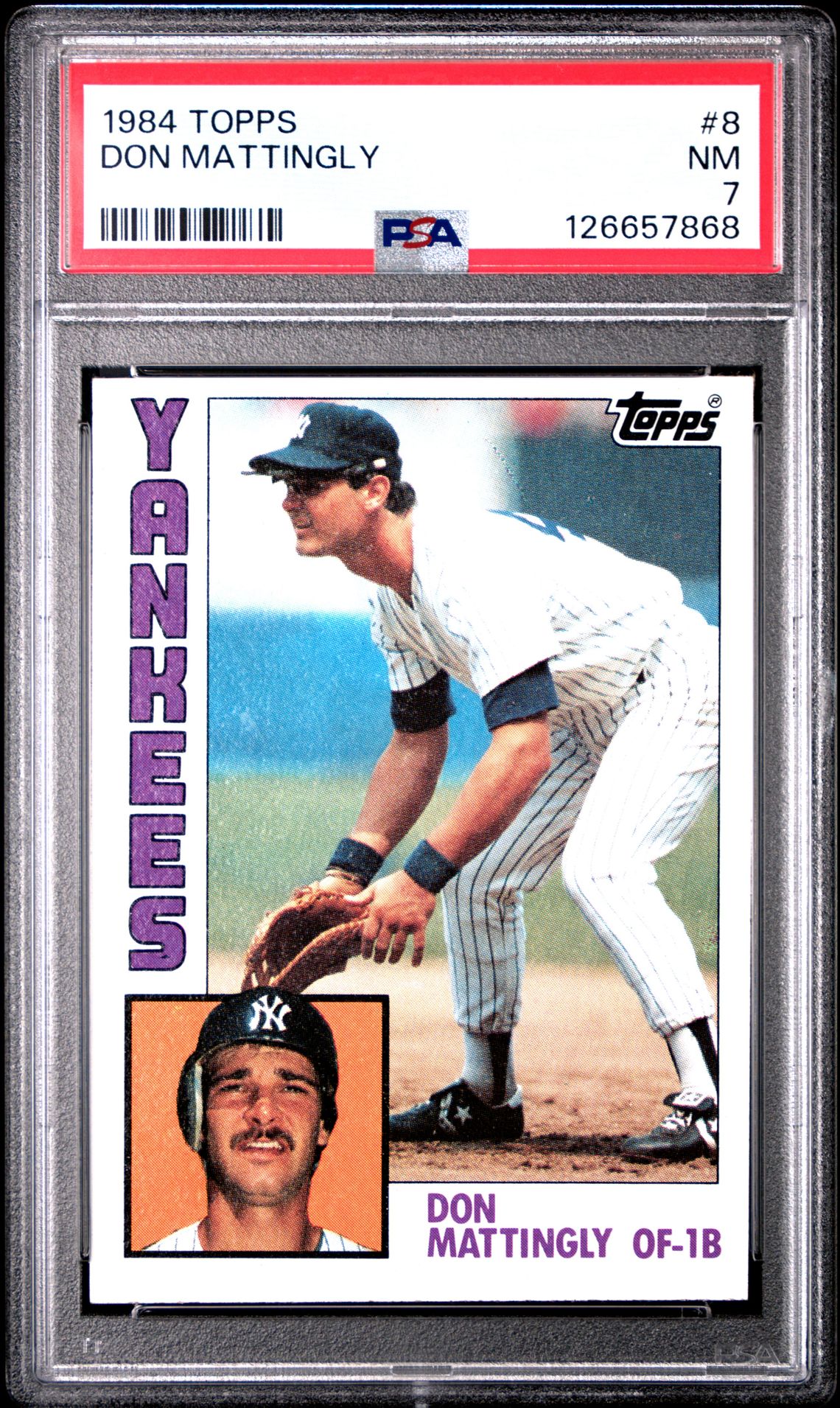 1984 Topps Don Mattingly #8 Nm 7 front