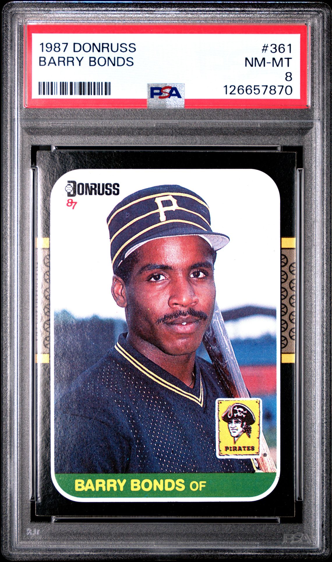 1987 Donruss Barry Bonds #361 Nm-Mt 8 front