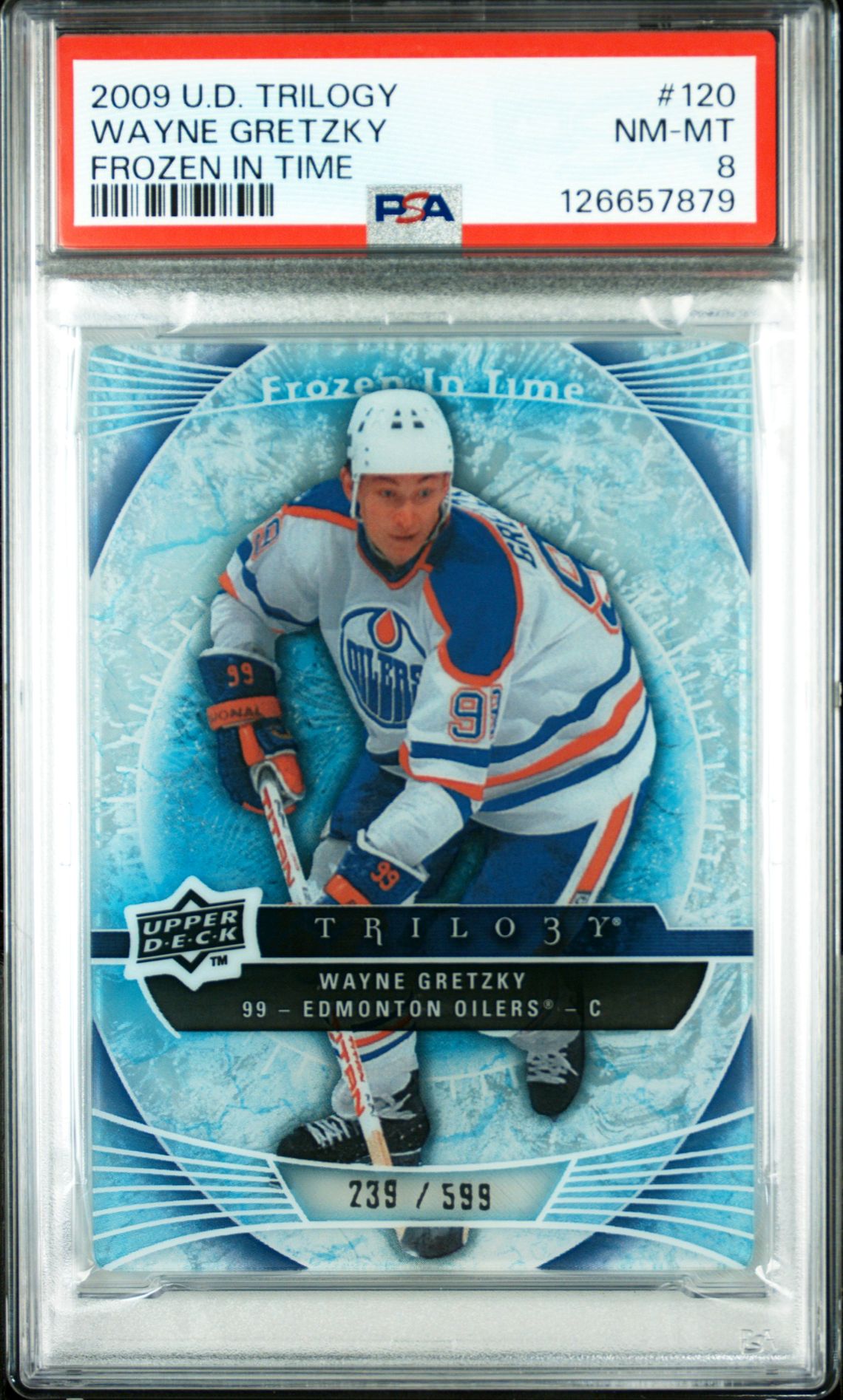 2009 Upper Deck Trilogy Wayne Gretzky #120 (Frozen In Time) Nm-Mt 8 front