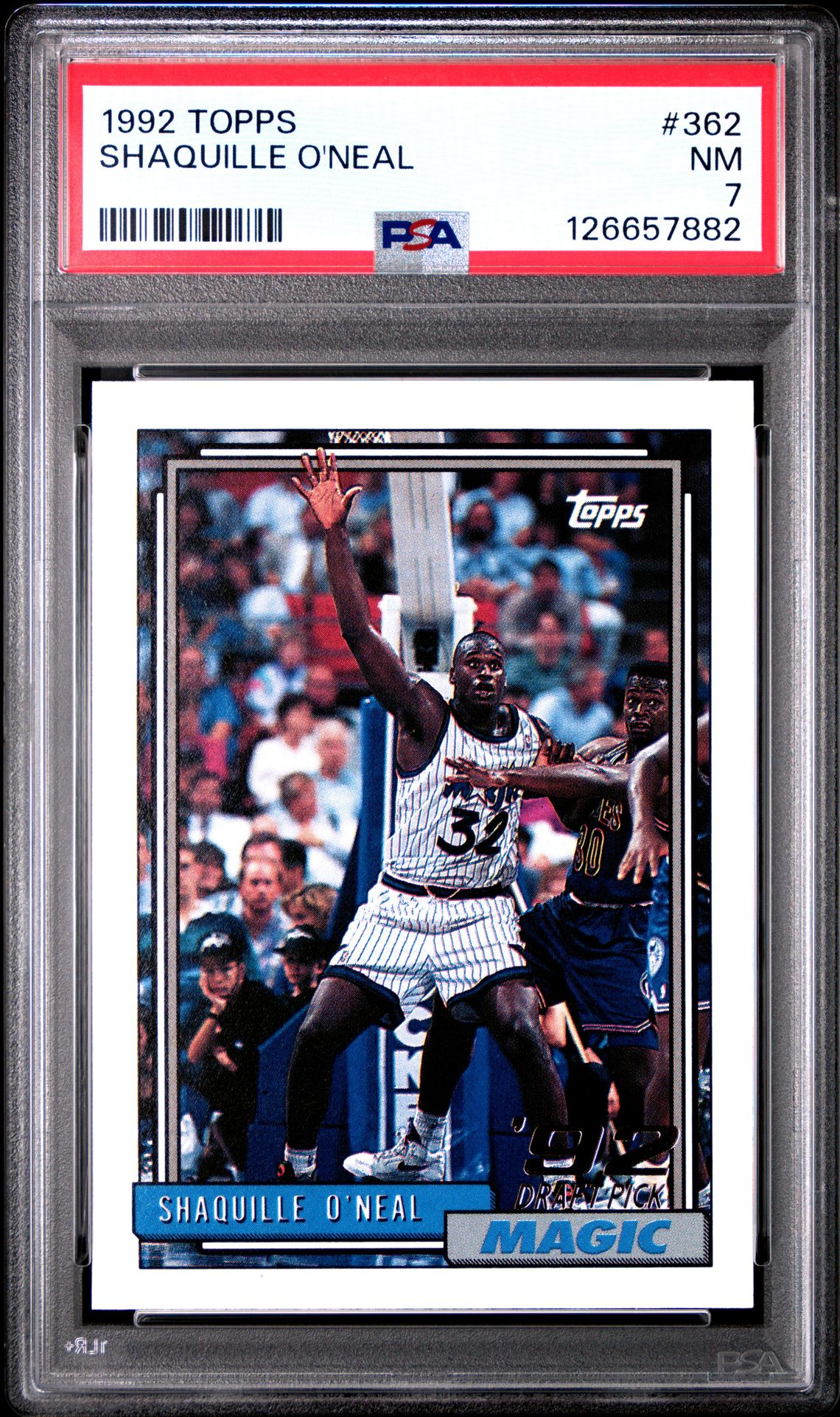 1992 Topps Shaquille O'neal #362 Nm 7 front