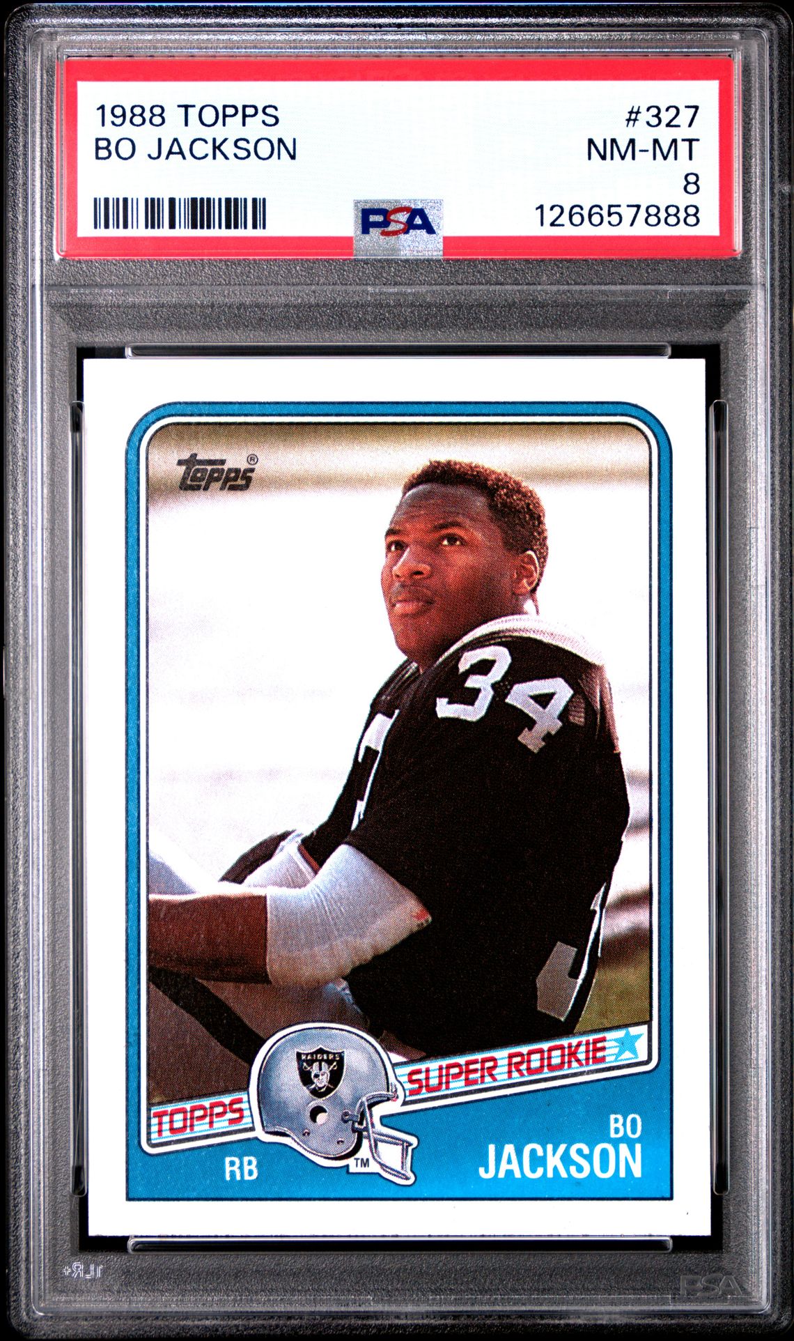 1988 Topps Bo Jackson #327 Nm-Mt 8 front
