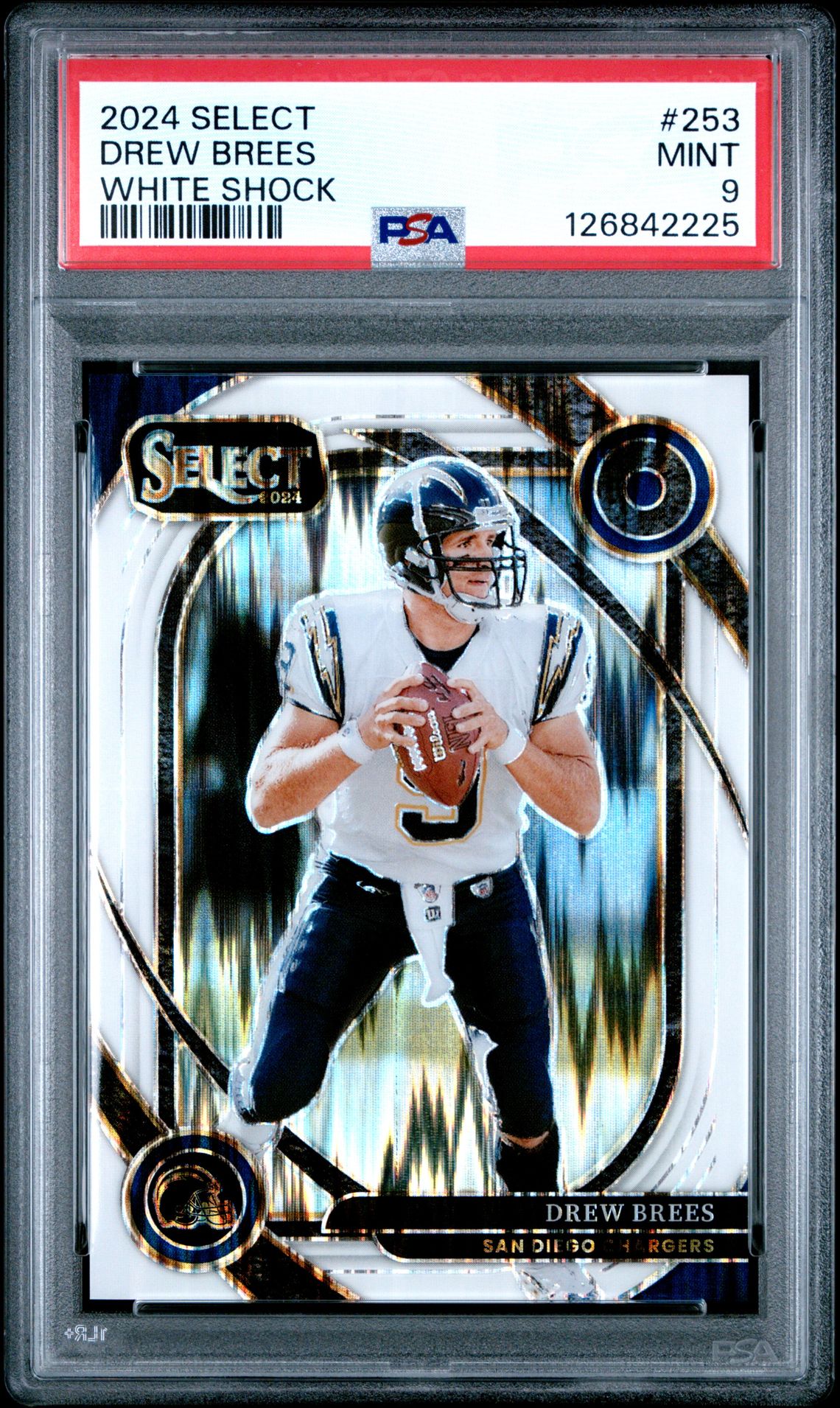 2024 Panini Select Drew Brees #253 (White Shock) Mint 9 front