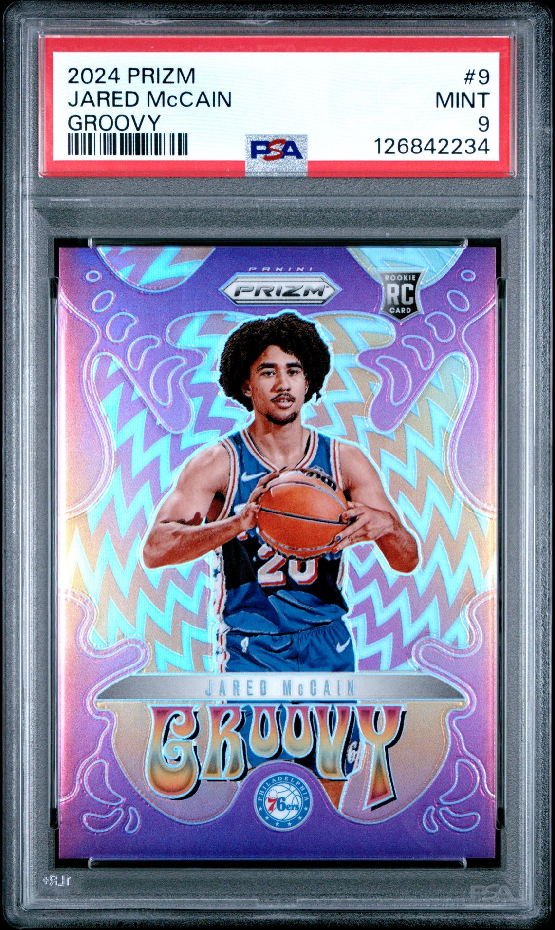 2024 Panini Prizm Groovy Jared Mccain #9 Mint 9 front