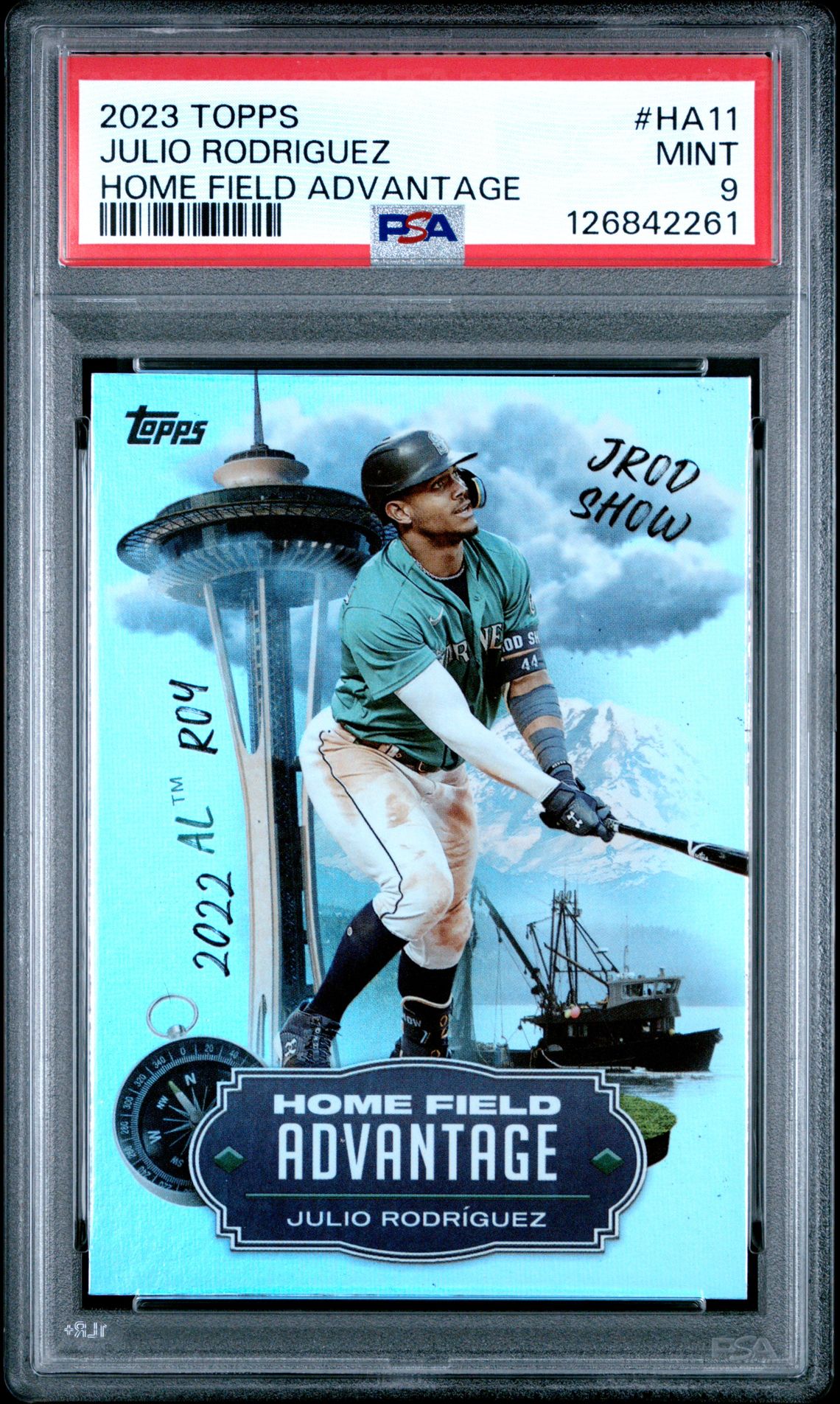 2023 Topps Home Field Advantage Julio Rodriguez #Ha11 (Home Field Advantage) Mint 9 front