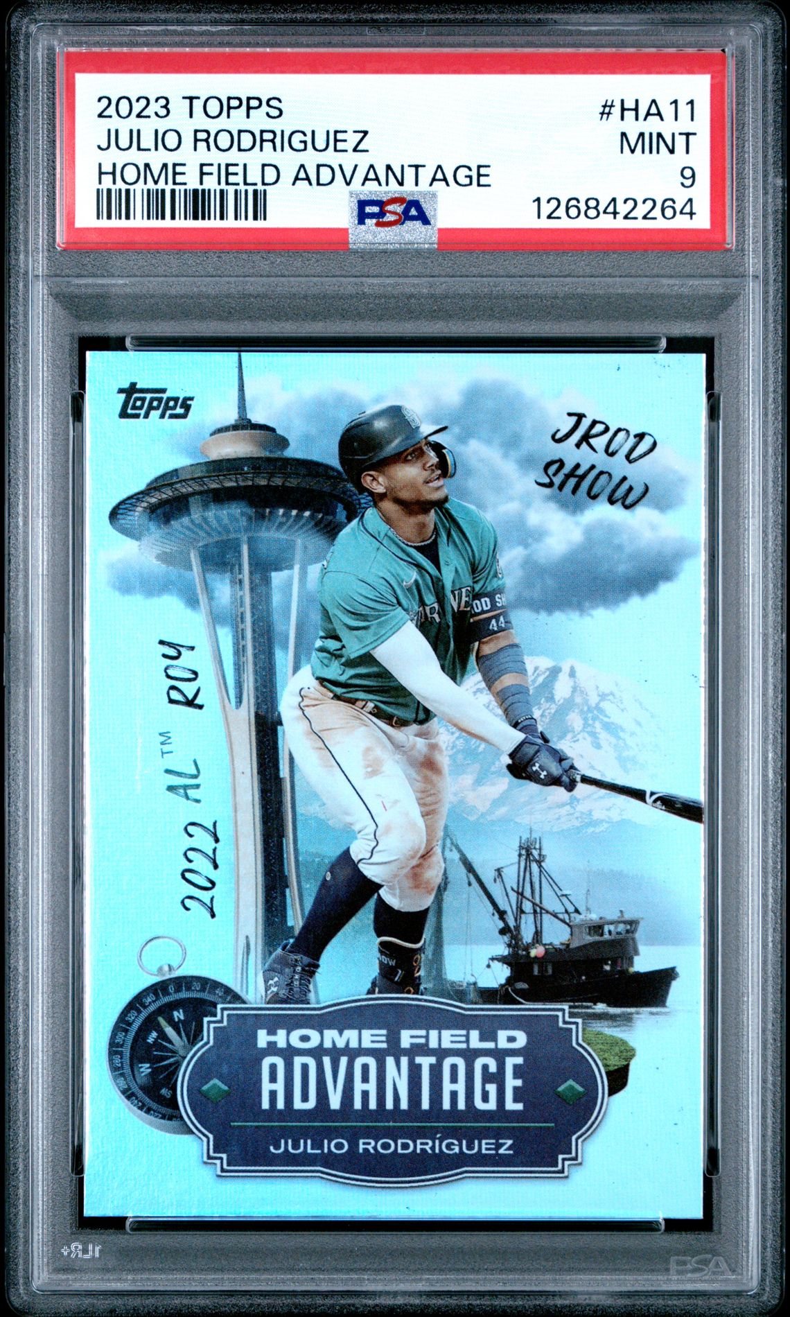 2023 Topps Home Field Advantage Julio Rodriguez #Ha11 (Home Field Advantage) Mint 9 front