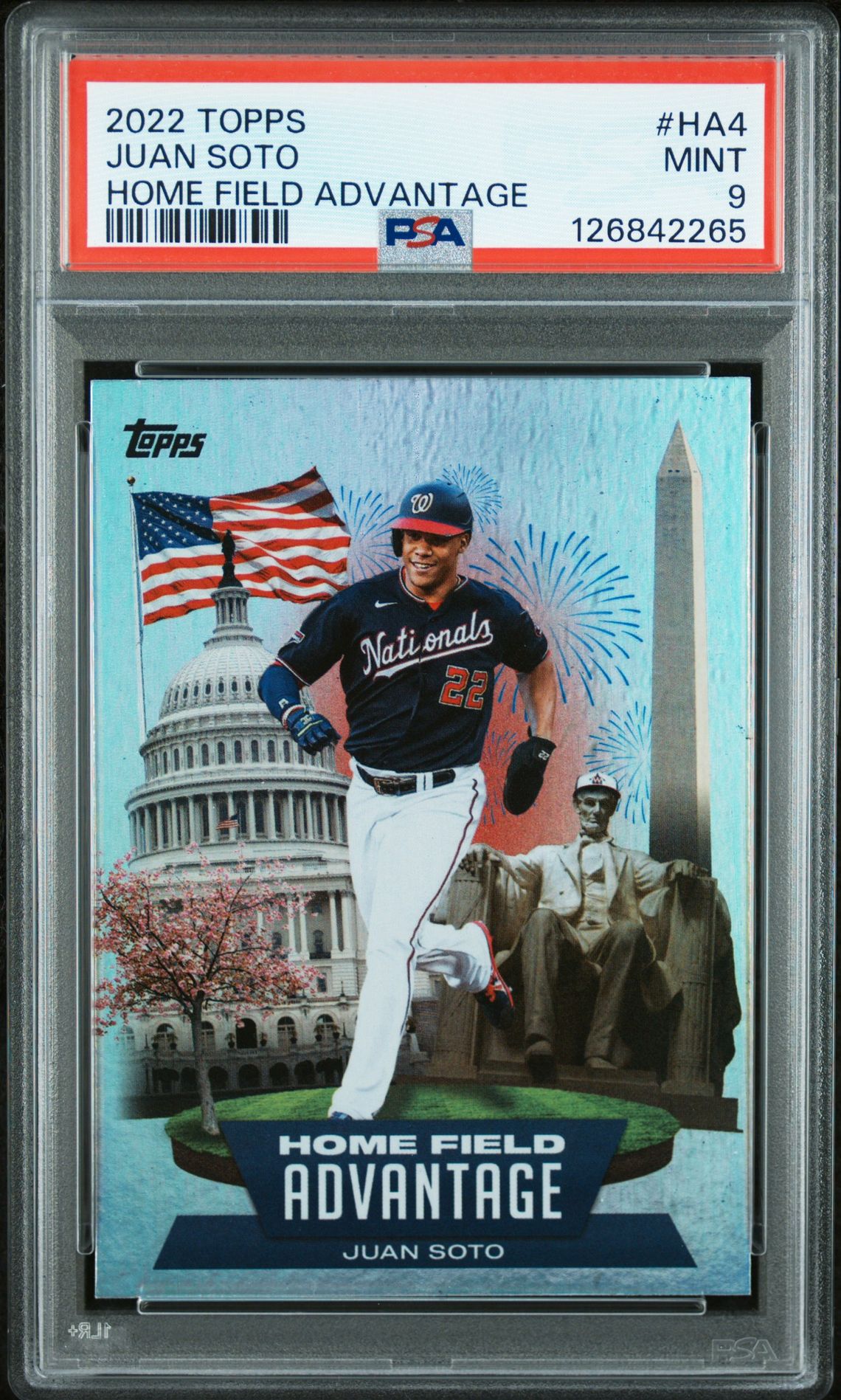 2022 Topps Home Field Advantage Juan Soto #Ha4 (Home Field Advantage) Mint 9 front