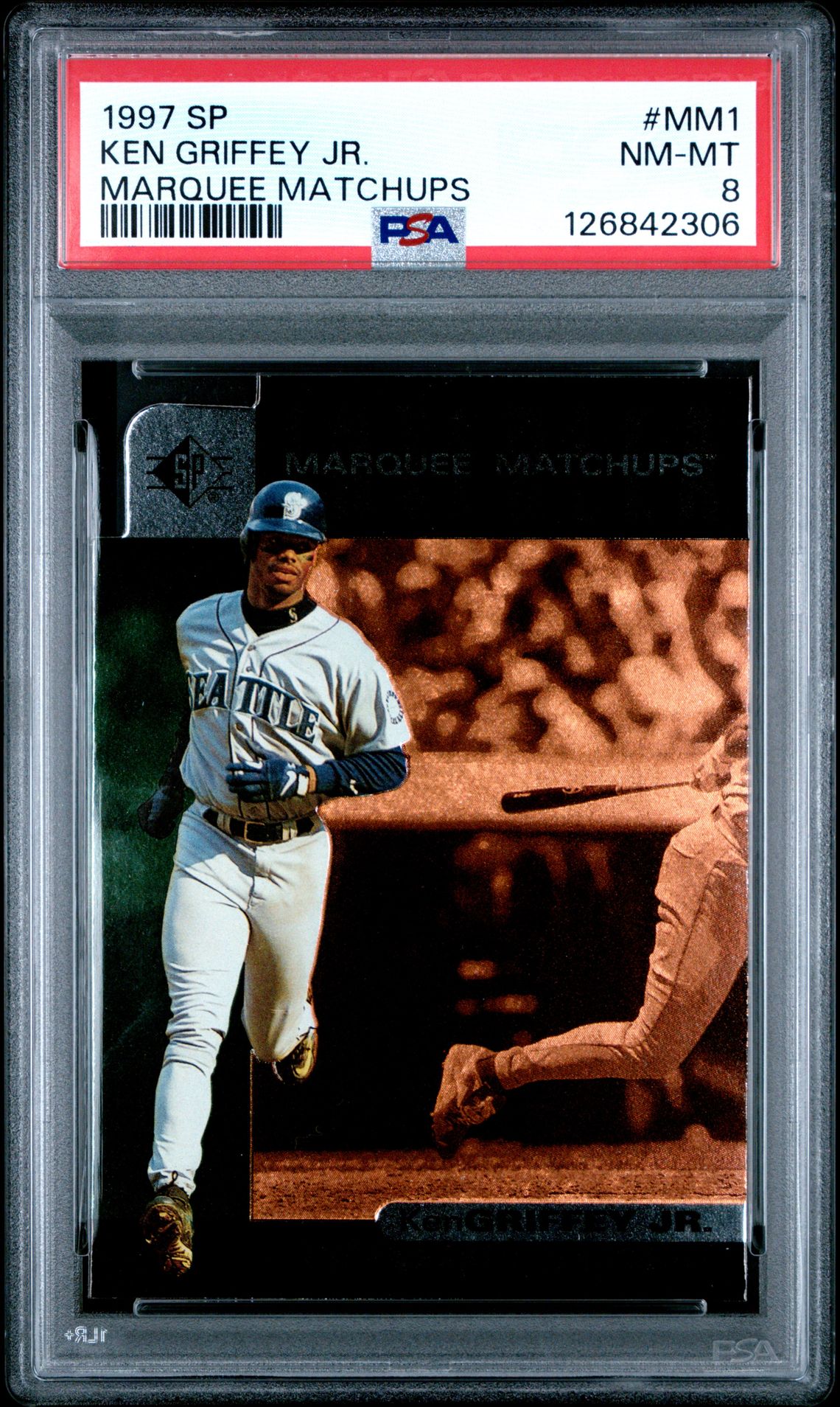 1997 Sp Marquee Matchups Ken Griffey Jr. #Mm1 (Marquee Matchups) Nm-Mt 8 front