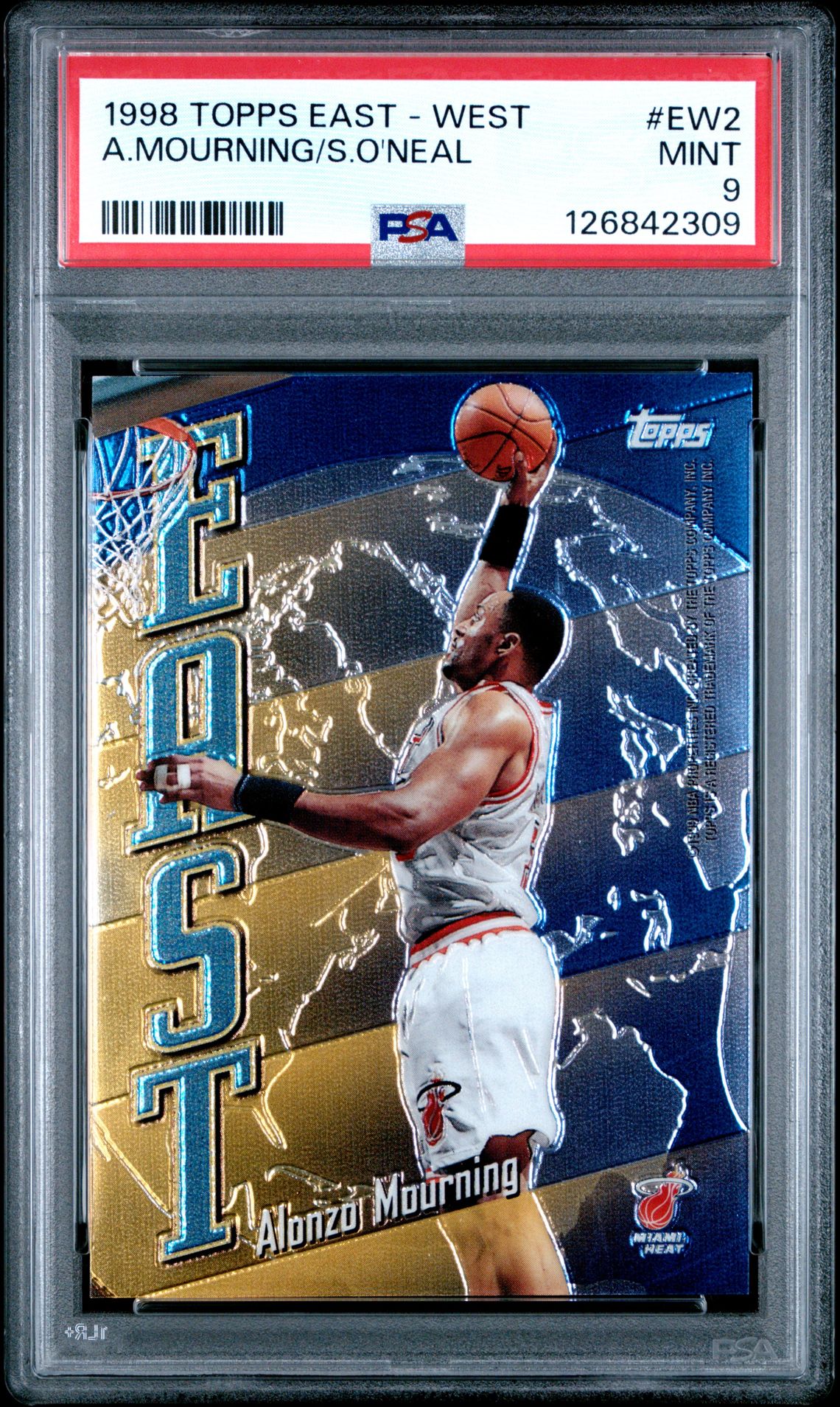 1998 Topps East - West A.mourning/S.o'neal #Ew2 Mint 9 front