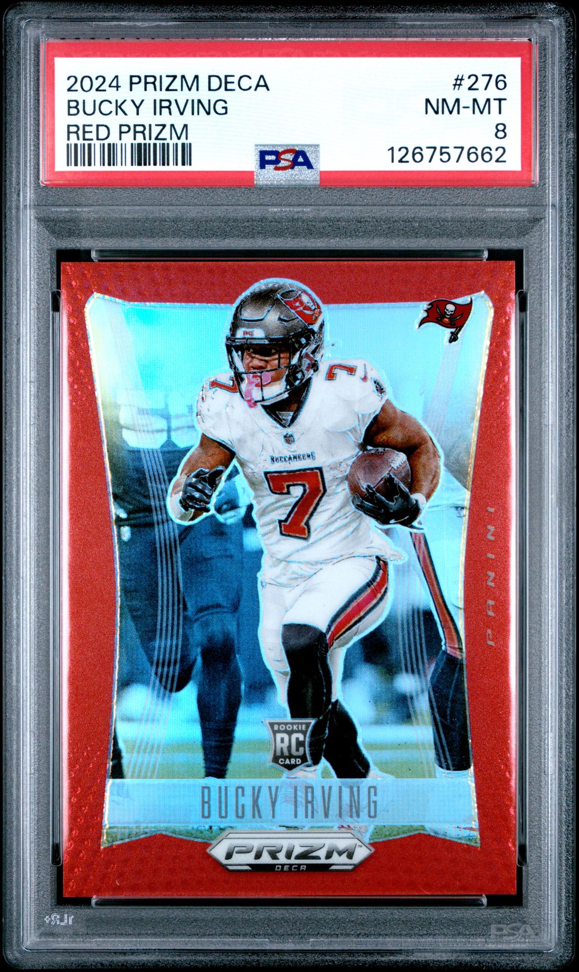 2024 Panini Prizm Deca Bucky Irving #276 (Red Prizm) Nm-Mt 8 front