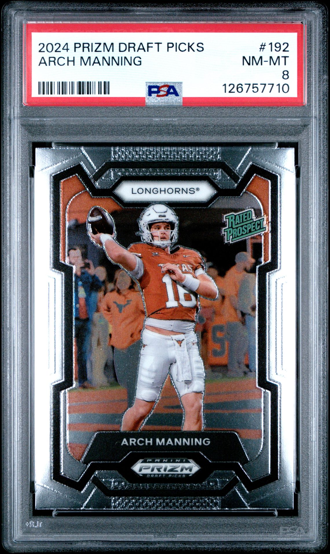 2024 Panini Prizm Draft Picks Arch Manning #192 Nm-Mt 8 front
