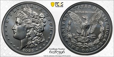 2025 $1 Morgan Dollar First Strike MS70