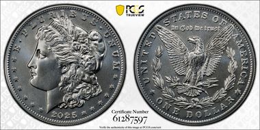 2025 $1 Morgan Dollar First Strike MS69