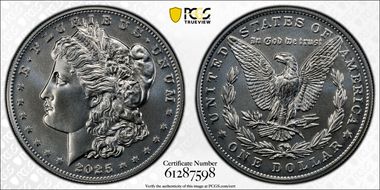 2025 $1 Morgan Dollar First Strike MS70