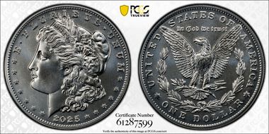 2025 $1 Morgan Dollar First Strike MS69