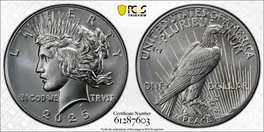 2025 $1 Peace Dollar First Strike MS69