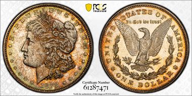 1878 7/8TF $1 Strong MS62