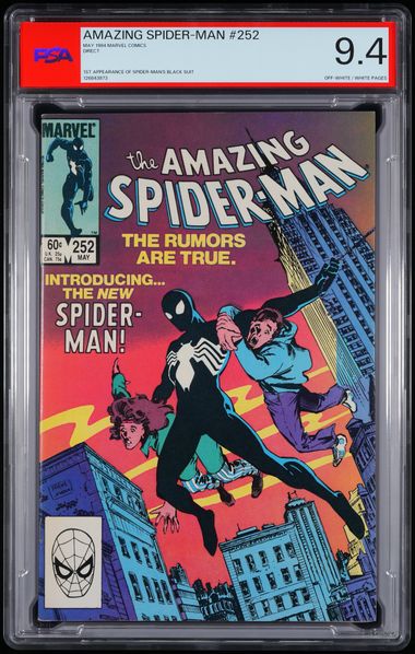 Marvel - 1984 MARVEL COMICS AMAZING SPIDER-MAN #252 MAY 1984 DIRECT PSA 9.4