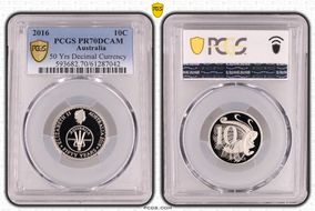 2016 10C 50 Yrs Decimal Currency PR70DCAM